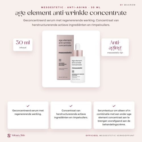 Mesoestetic age element anti-wrinkle concentrate productinformatie