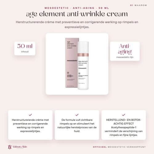 Mesoestetic age element anti-wrinkle cream productinformatie