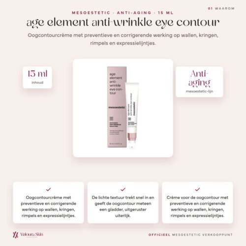 Mesoestetic age element anti-wrinkle eye contour productinformatie