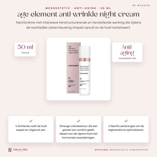 Mesoestetic age element anti-wrinkle night cream productinformatie