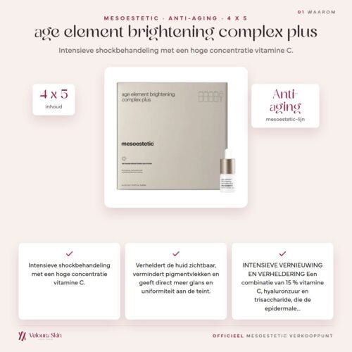 Mesoestetic age element brightening complex plus productinformatie