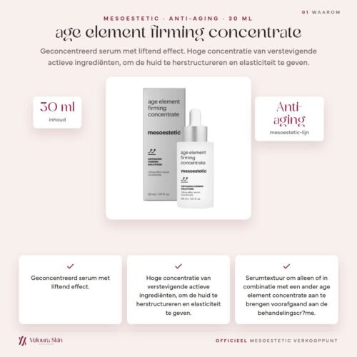 Mesoestetic age element firming concentrate productinformatie