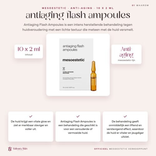 Mesoestetic antiaging flash ampoules productinformatie