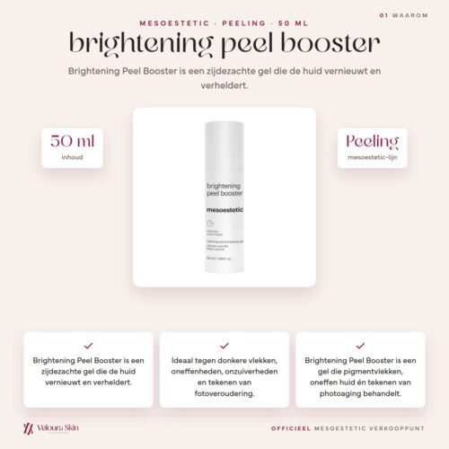 Mesoestetic brightening peel booster productinformatie