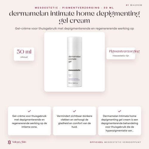 Mesoestetic dermamelan intimate home depigmenting gel cream productinformatie