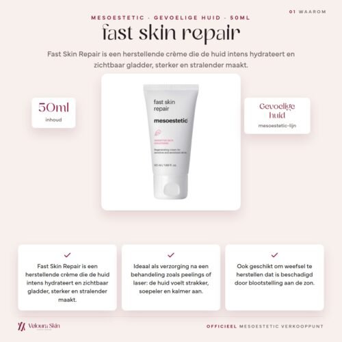 Mesoestetic fast skin repair productinformatie