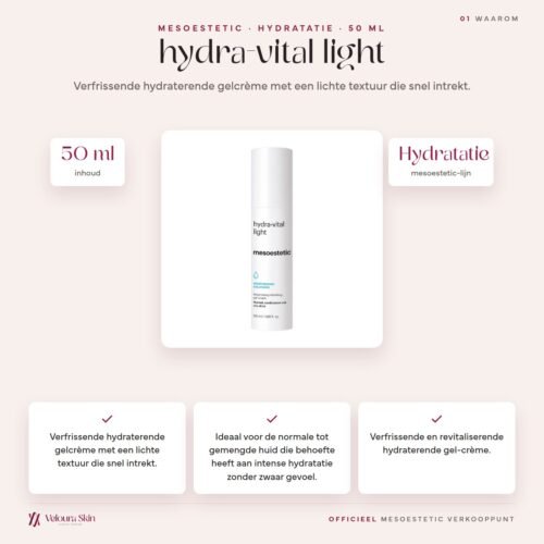 Mesoestetic hydra-vital light productinformatie