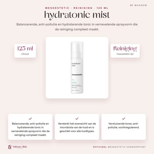 Mesoestetic hydratonic mist productinformatie