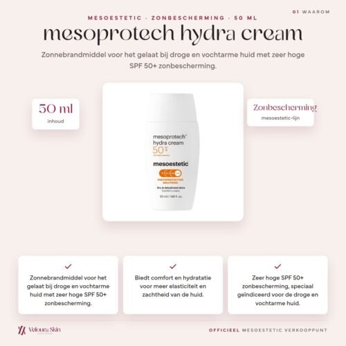 Mesoestetic mesoprotech hydra cream productinformatie