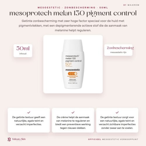 Mesoestetic mesoprotech melan 130 pigment control productinformatie
