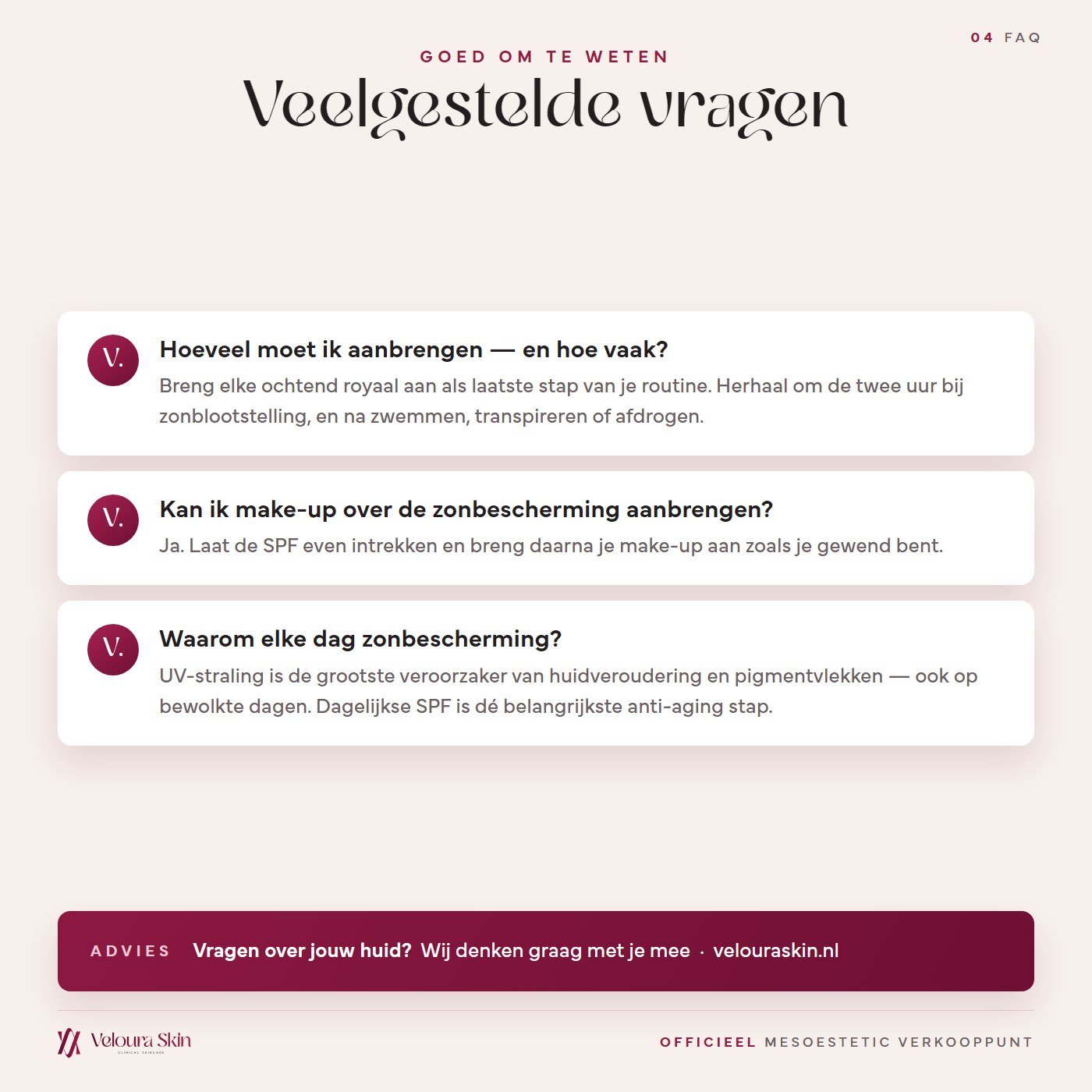Veelgestelde vragen over Mesoestetic mesoprotech melan 130 pigment control