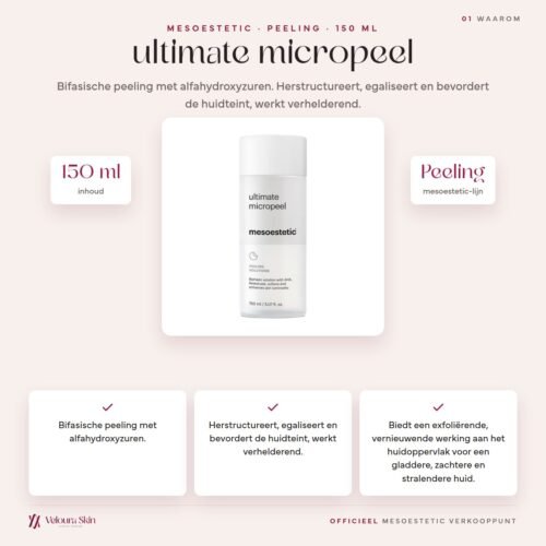 Mesoestetic ultimate micropeel productinformatie