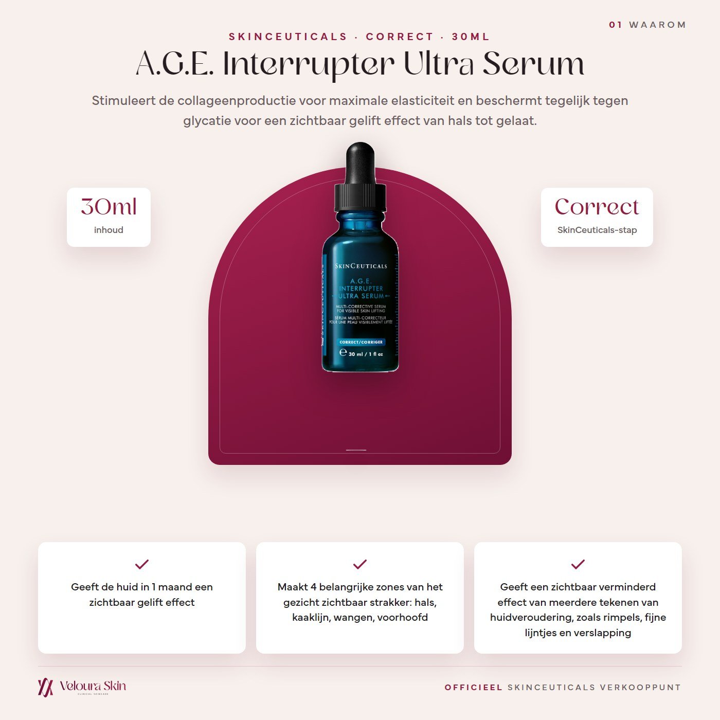 SkinCeuticals A.G.E. Interrupter Ultra Serum productinformatie
