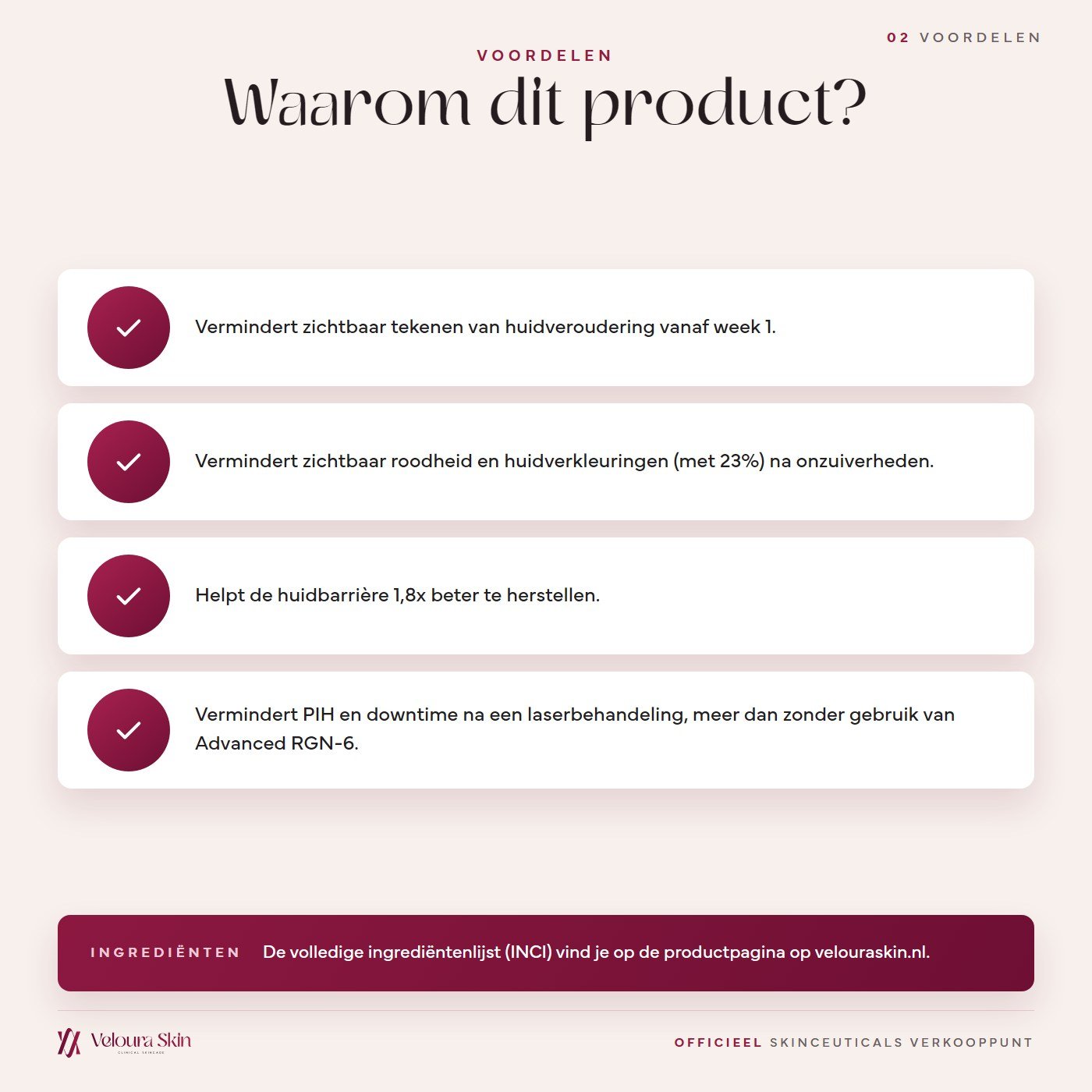 SkinCeuticals Advanced RGN-6 voordelen