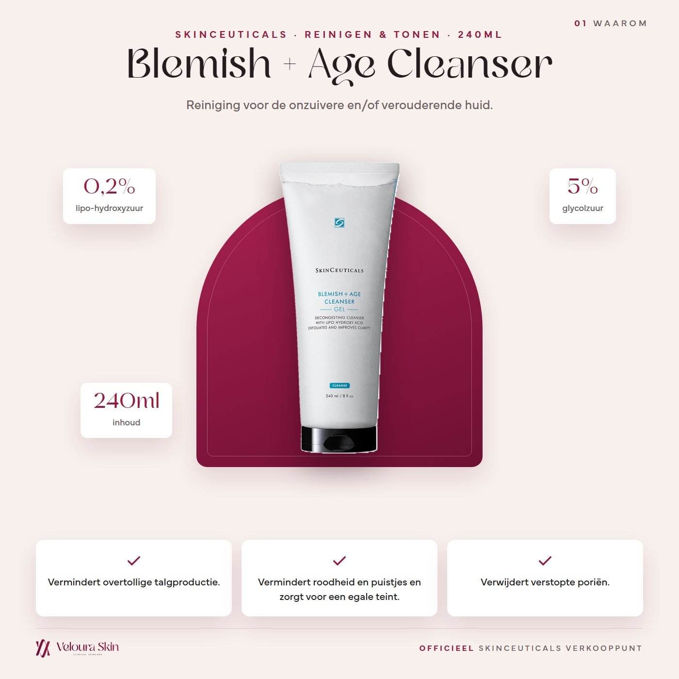 SkinCeuticals Blemish + Age Cleanser productinformatie