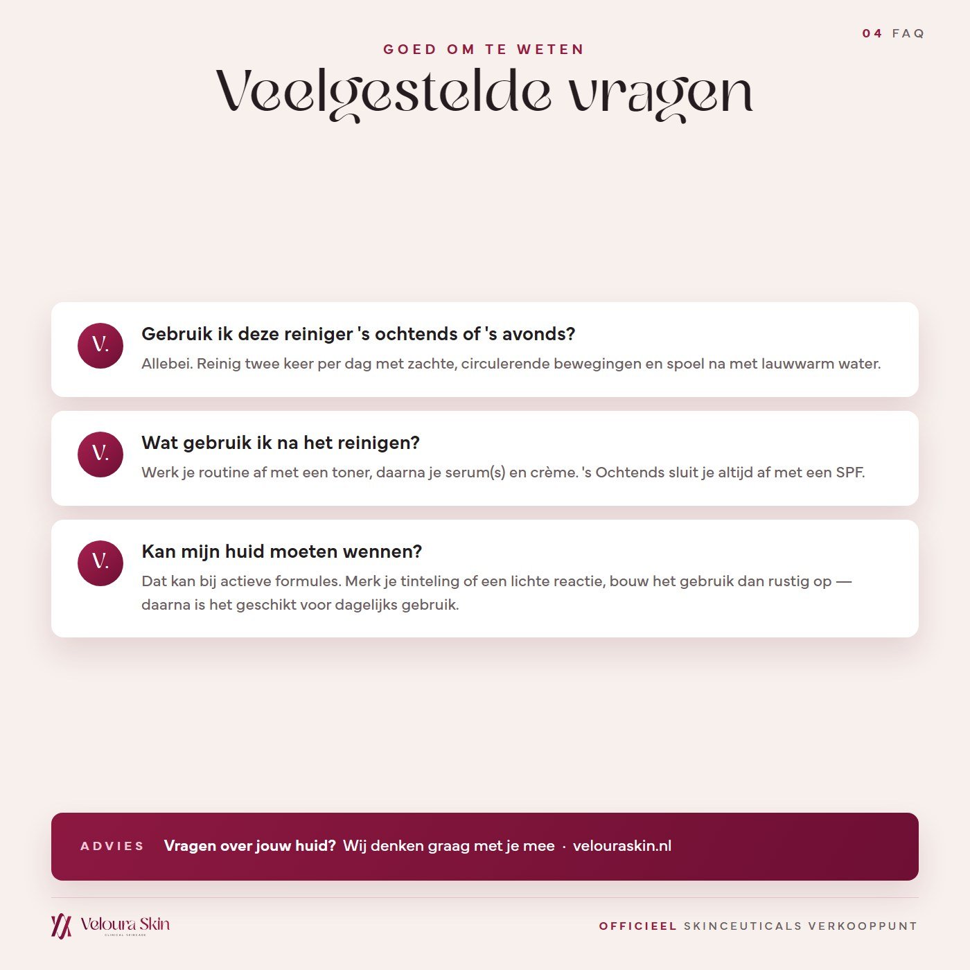 Veelgestelde vragen over SkinCeuticals Blemish + Age Cleanser
