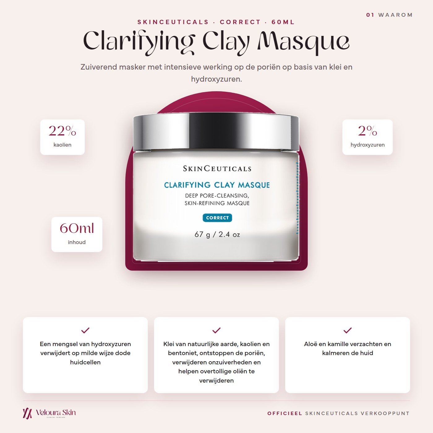 SkinCeuticals Clarifying Clay Masque productinformatie