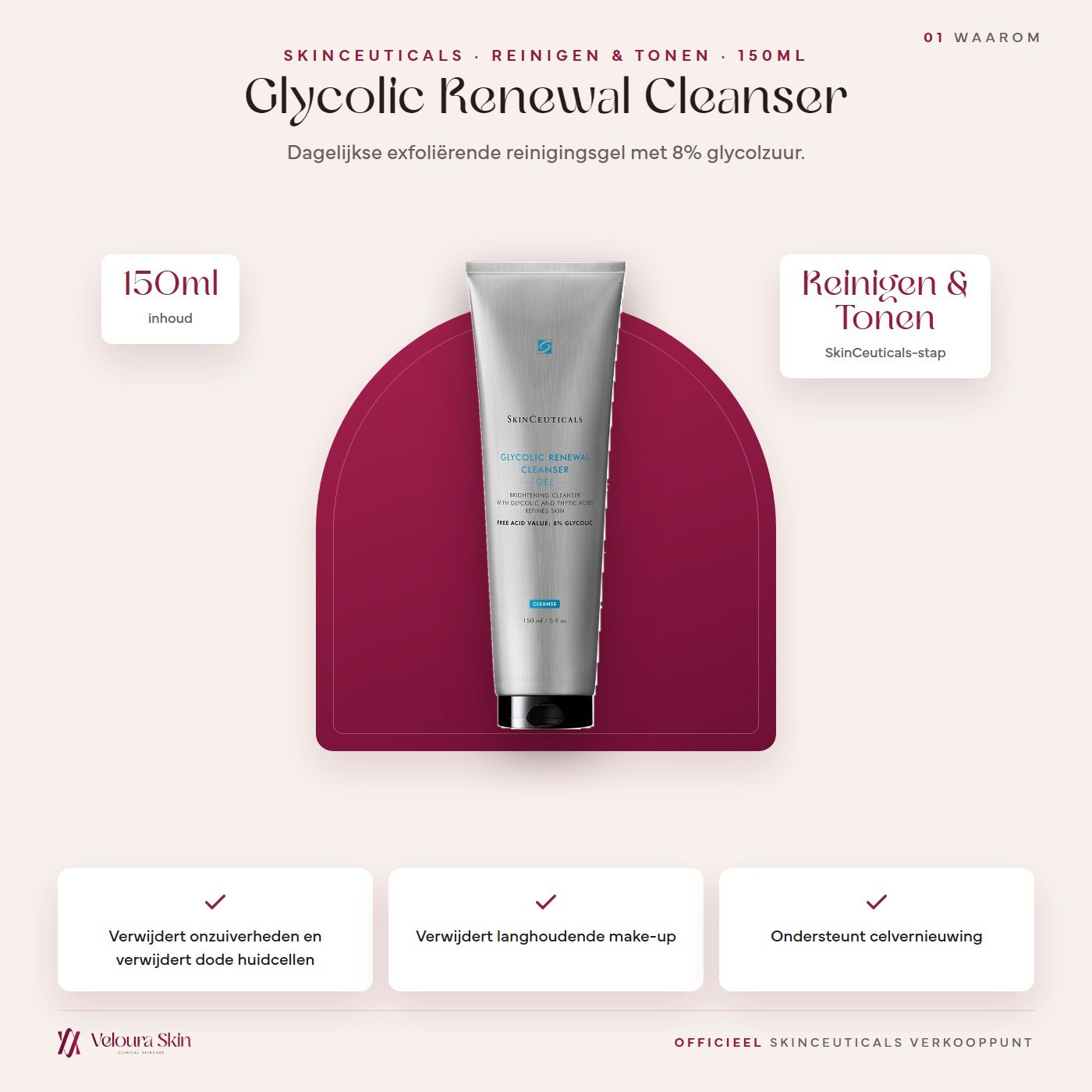 SkinCeuticals Glycolic Renewal Cleanser productinformatie