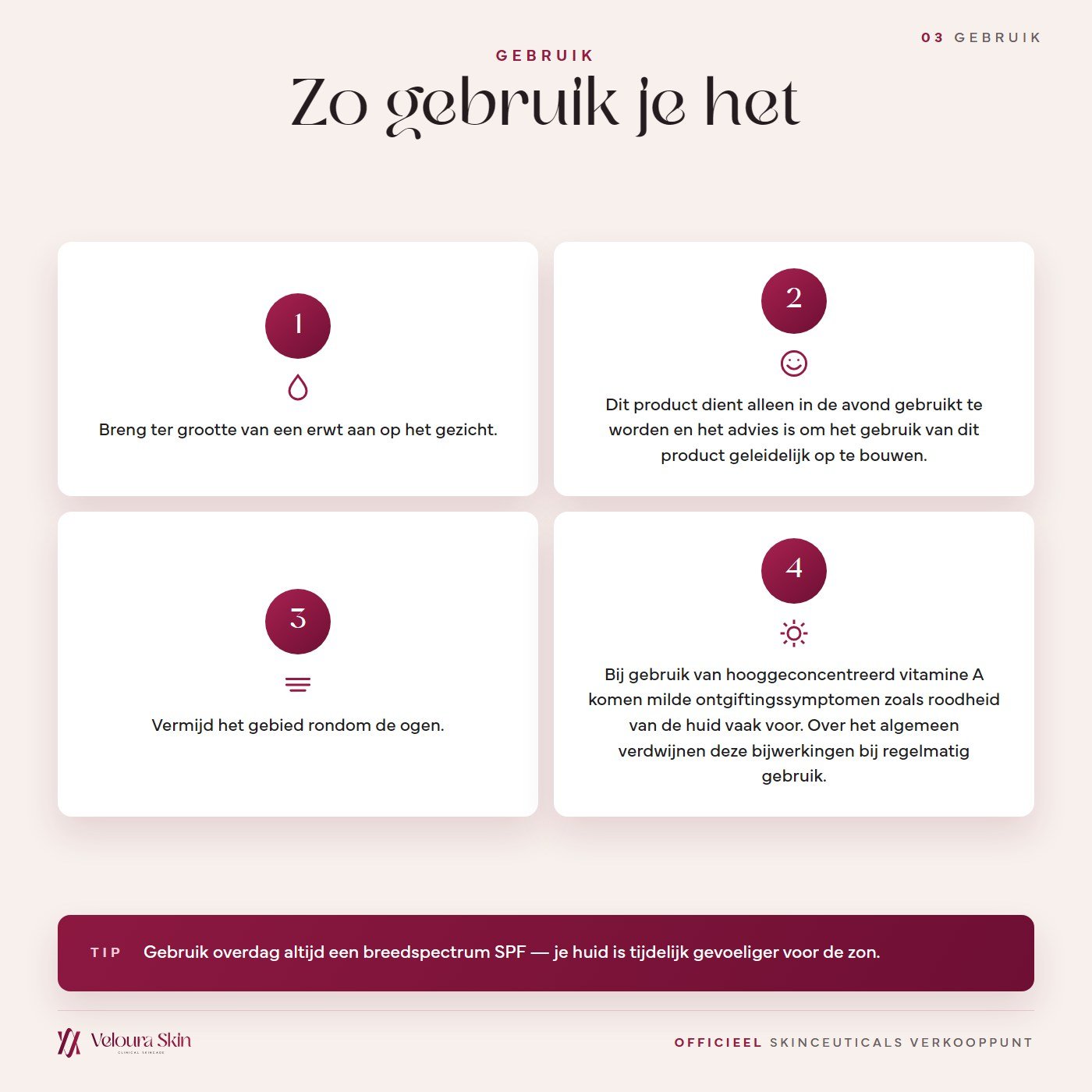 Zo gebruik je SkinCeuticals Retinol 0.3