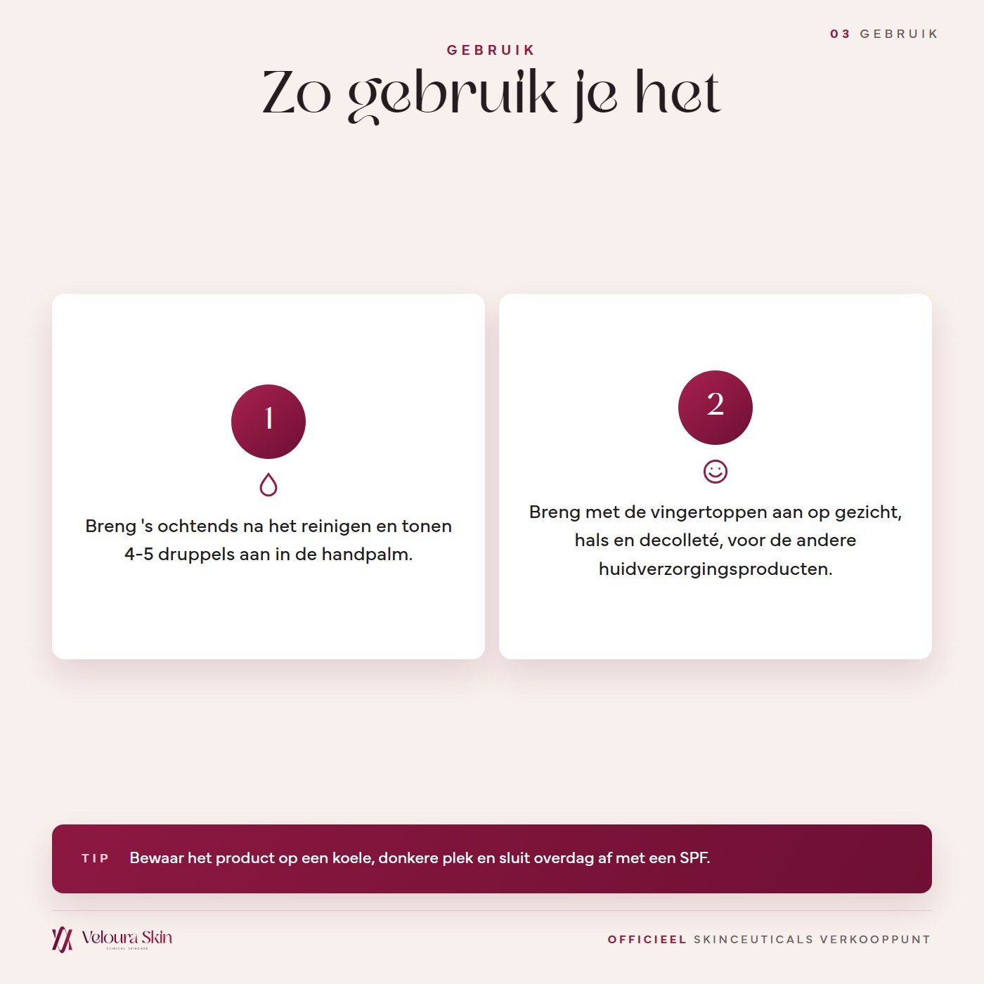 Zo gebruik je SkinCeuticals Serum 10
