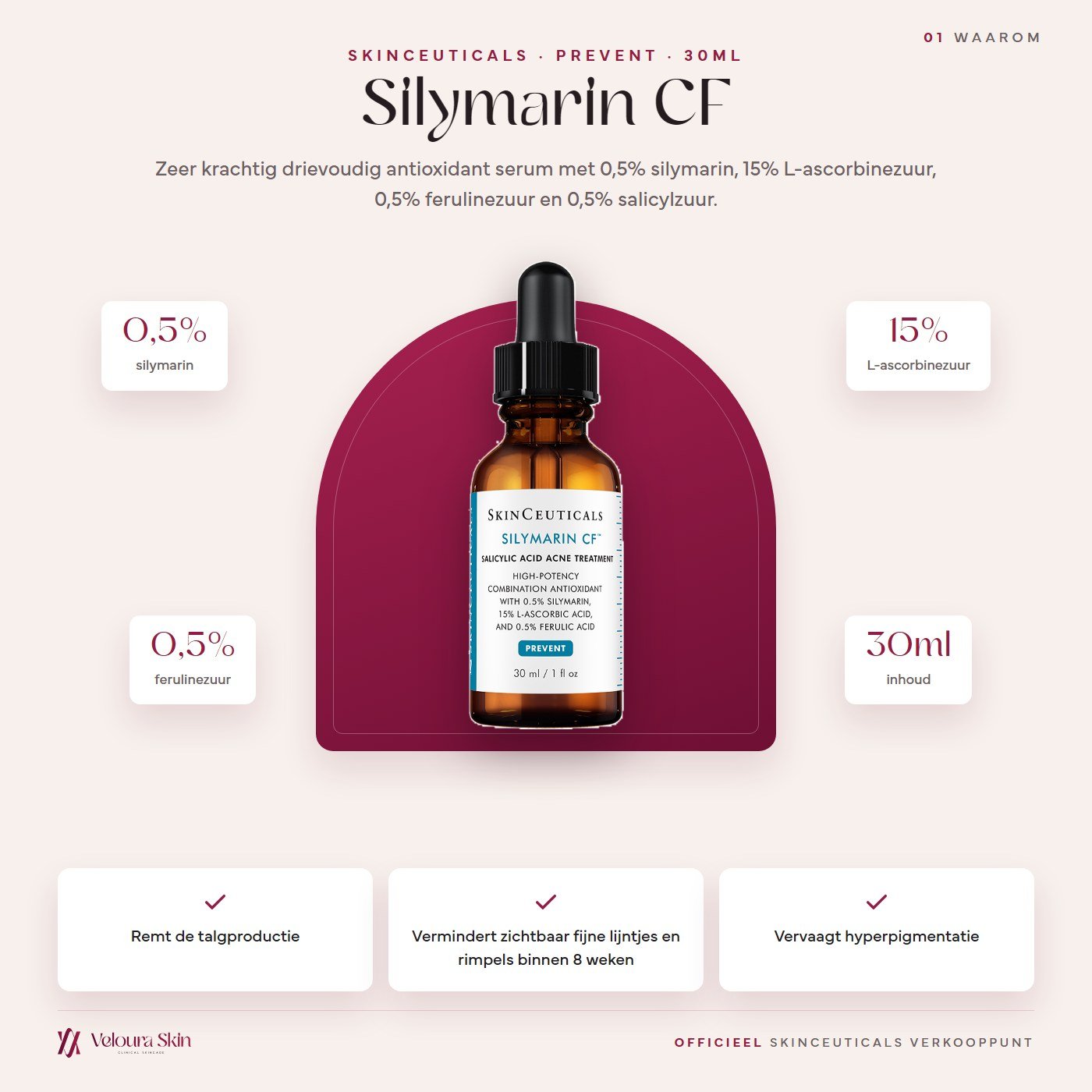 SkinCeuticals Silymarin CF productinformatie