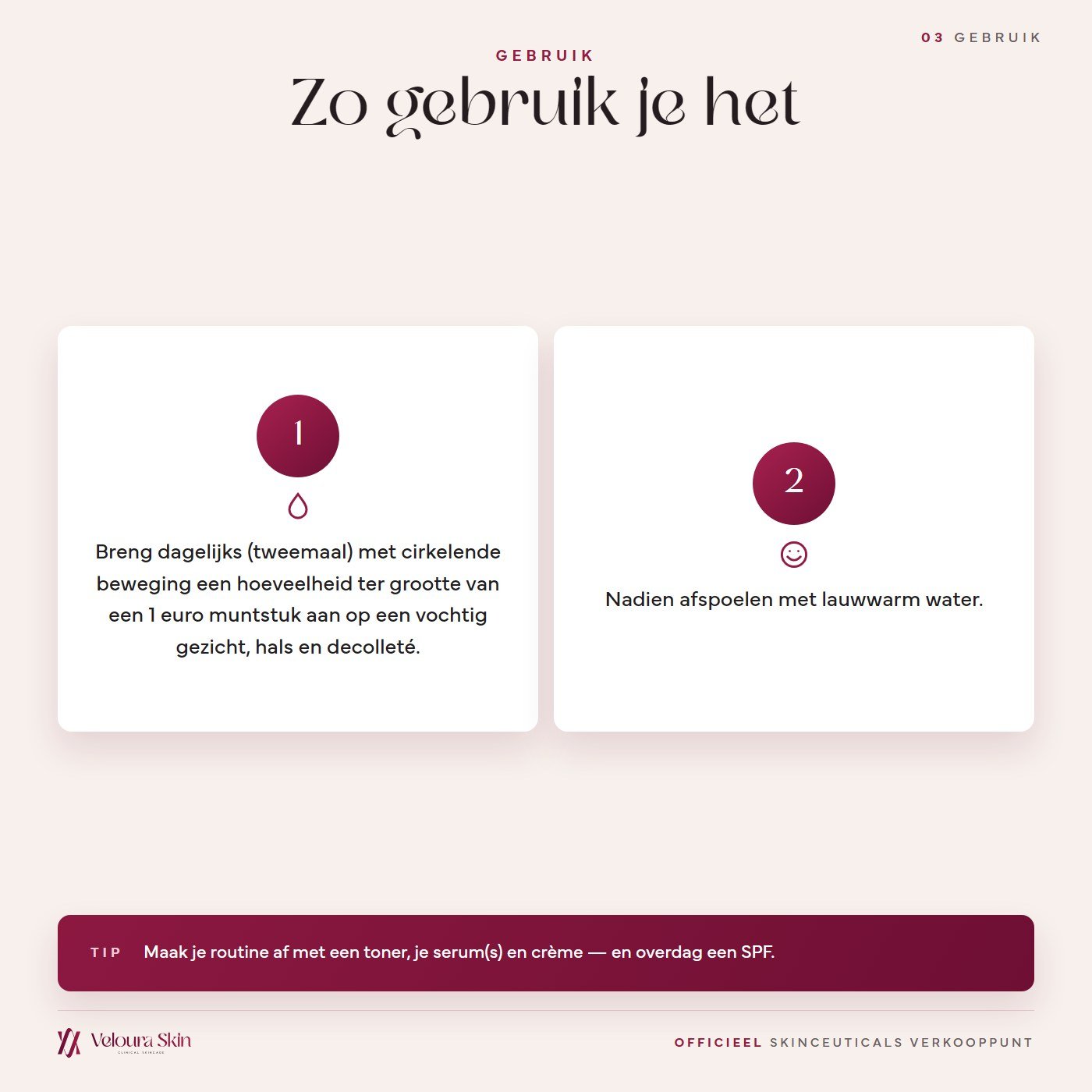 Zo gebruik je SkinCeuticals Simply Clean